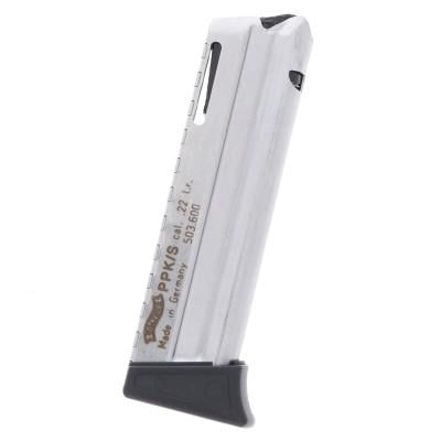 Walther PPK/S Magazine 22 LR 10 Rounds Detachable Nickel